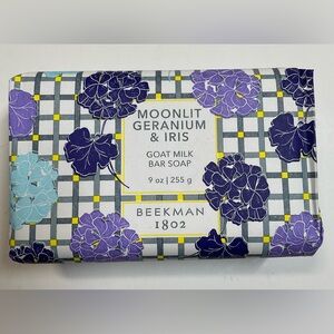 Beekman 1802 Moonlit Geranium & Iris Goat Milk Bar Soap - 9 oz